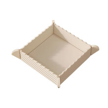 Platzsparender Silikon-Untersetzer mit integrierten-Beige