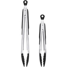 2-Piece Tongs with Nylon Heads Set