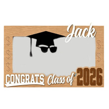 Graduation Money Holder Engraved Wooden-black sunglasses