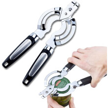 Apribottiglie multiuso per mani deboli, in acciaio inossidabile, apribottiglie per birra per mani artritiche, per anziani