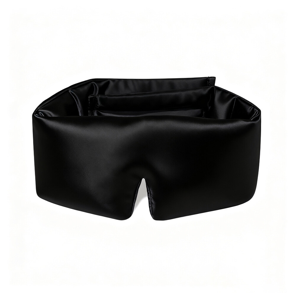 LitBear 100% 22 Momme Mulberry Silk Sleep Mask, for Side Sleeper, Adjustable & Face-Hugging Padded