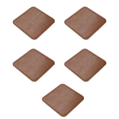 Fashionable Coasters Set Absorbent Waterproof Cup Mat-Coffee