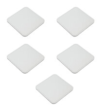 Ensemble de sous-verres en cuir PU avec Base en feutre-Blanc