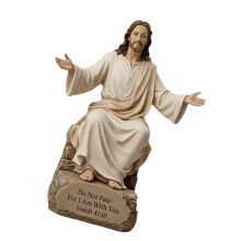 Hars Jesuses Open Arm Zegen Standbeeld Home Decors Christelijk