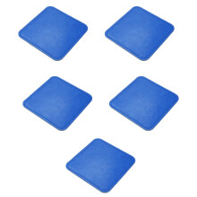 Elegant Heat Resistant Coasters PU Leather-royall blue