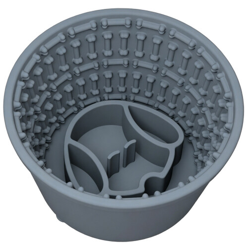 Multifunktionaler Slow Feeder für Hunde,-graublau