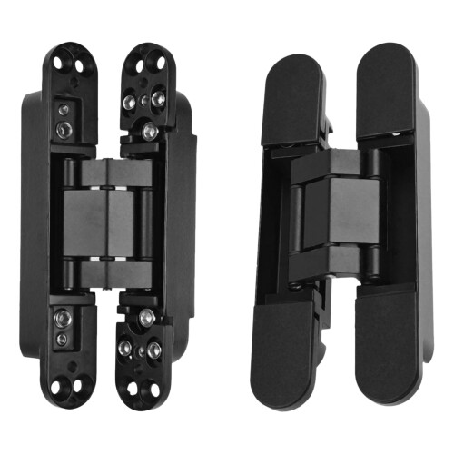 4Pcs 6 Inch Concealed Door Hinges Invisible Hinges Concealed Hinges 180 Degree Swing Hinge 3 Way Adjustable Butt Hinge A 1