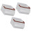 Set van 3 stapelbare desktop-organizers, dozen, plastic-Wit 1