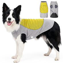 Gilet d'été frais pour petit chien, sweat-shirt avec-Jaune L