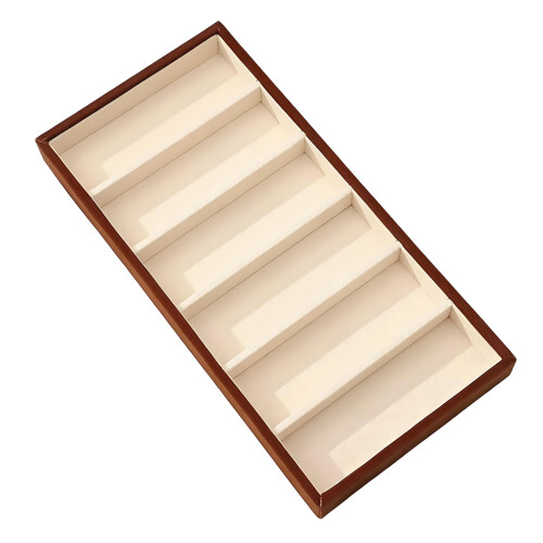 Brillenvitrine aus Holz mit weichem Flanellfutter für die-B
