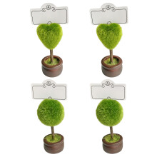 Sustainable Wood Plastic Seat Indicators Clip Stylish Green-mix