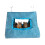 Parrots Summer Tent Triangle Nest Durable Canvas Parrots-Blue L 1