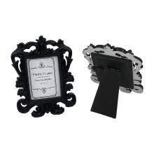 Pack of 2 European Resin Carving Small Photo Frame For-Black