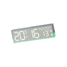 Réveil numérique pour chambre à coucher, horloge de-5532B gris