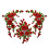 Multipurpose Flower Embroidered Patches Sewing On-Red 1