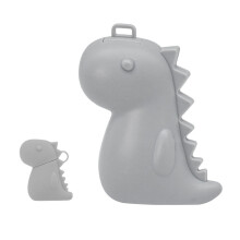 Fun Animal Design Toothbrush Protectors With Secure Lid-Gray