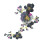 Flower Embroidery Sewing Sticker Water Dissolvable-Black 1