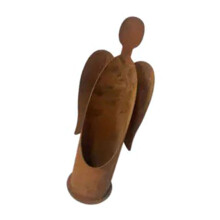 Metal Angel Sculpture Iron Angel Candle Holders Tealight Candle