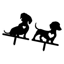 Weather Resistant Metal Art Sculpture Dog Sculpture For-D