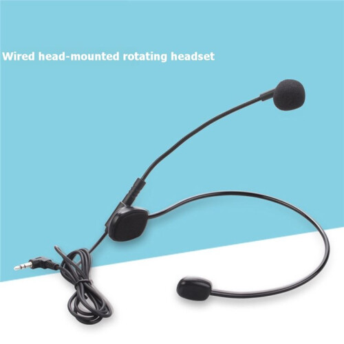 Headsetmicrofoon met Draaibare Microfoon voor Docenten en Gidsen - Bedrade Microfoonversterker - Universeel 2