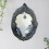 3X Triple Moon Goddess Wall Mirror Trinity Wall-Mounted Mirror with Five-Pointed Retro Hanging Mirror 2