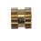 M2 x 3mm Brass Cylinder Knurled Threaded Round Insert Embedded Nuts 500Pcs 4