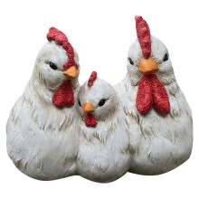Farmhouses Styles Resin Planter With 3 Hens Perfect For-1