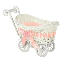 Colorful PP Flower Basket For Parties Candy Display Bin-Pink