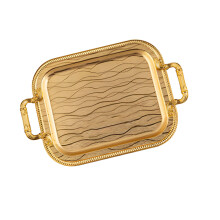 Decorative Metal Serving Dish Ideal For Coffee Tea And-S