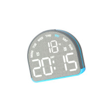 Réveil numérique pour chambre à coucher, horloge de-5531B gris