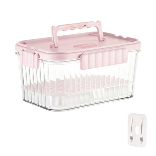 Portable Seasoning Storage Box Food Storage Container-Pink 2