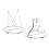 Modern Acrylic Cutter Rack Storage Solution Desktop-Clear 1