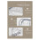 2X Self-Contained Suction Cup Corrugated Wall Organizer, Multifunctional Glacier Pattern Tissue Box, A 3