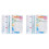 2 Set A6 Budget Planner Refill 82 Sheets Monthly Weekly Planner Notepad 6 Hole for A6 Binder Cover Save A 2