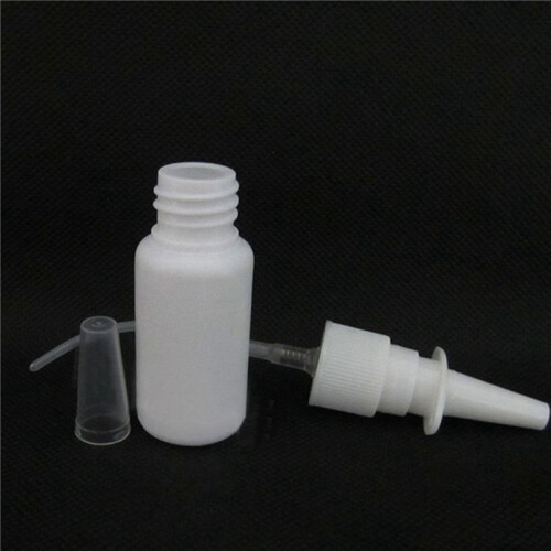 60Pcs 10Ml Spray Bottle Refillable Plastic Mist Nose Nasal Sprayer