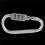 4X with Combination Padlock 3 Digits Numbers Padlock Carabiners Silver 6