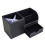 2pcs PU Leather Multi-Function Desk Stationery Organizer Storage Box Pen/Pencil,Cell Phone,(Black-Flannel) 3