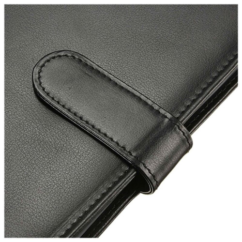 2X Black A4 Executive Conference Folder Portfolio PU Leather Document Organiser 1