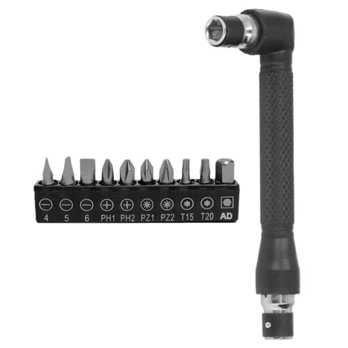 Das robuste 6,35-mm-kompatible L-Schlüssel-Set enthält 10-A