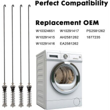 W11217817 Washer Suspension Rod Kit for Amana Washing Machines Replaces W11159470 W11226768