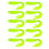 Vissen Accessoires Flexibel Kunstaas Aas Curl Tail-Kleur 10 1