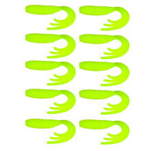 10pcs Curl Tail Soft Baits Fishing Lures Swimbait-Color 10