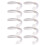 Pack of 10 Curl Tail Worms Grub Lures Soft Baits-Color 7 1