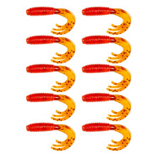 10pcs Curl Tail Zacht Aas Vissen Lokt Swimbait Flexibele-Kleur 5