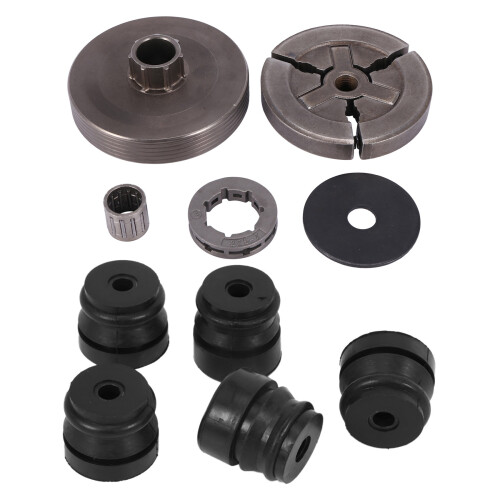 1 Set Clutch Drum Clutch Sprocket Rim Needle Bearing & 1 Set AV Buffer Shock Mounting Daper Annular Buffer