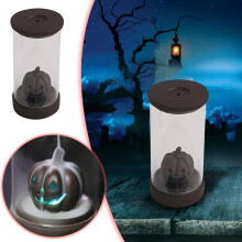 Bruciatore di incenso a forma di zucca con luce LED e porta incenso a riflusso.