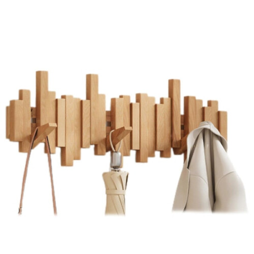 Trepiano-veggkrok – 8Hooks, bøk