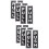 Restaurant Door Stickers Pull Push Glass 6 Pairs 1