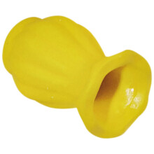 Mini vaso de cerâmica amarela 3,4 x 2,2 x 1,7 cm