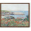 Aquarell-Mohnblumenposter, Holzrahmen, Landschaft 1